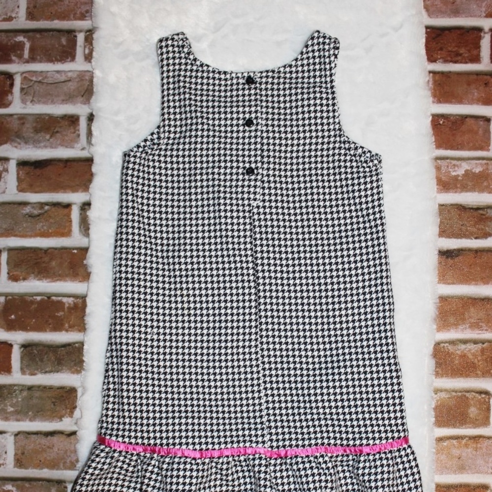 Girl's Black & White Poodle Dress Size 8 - Picture 7 of 7
